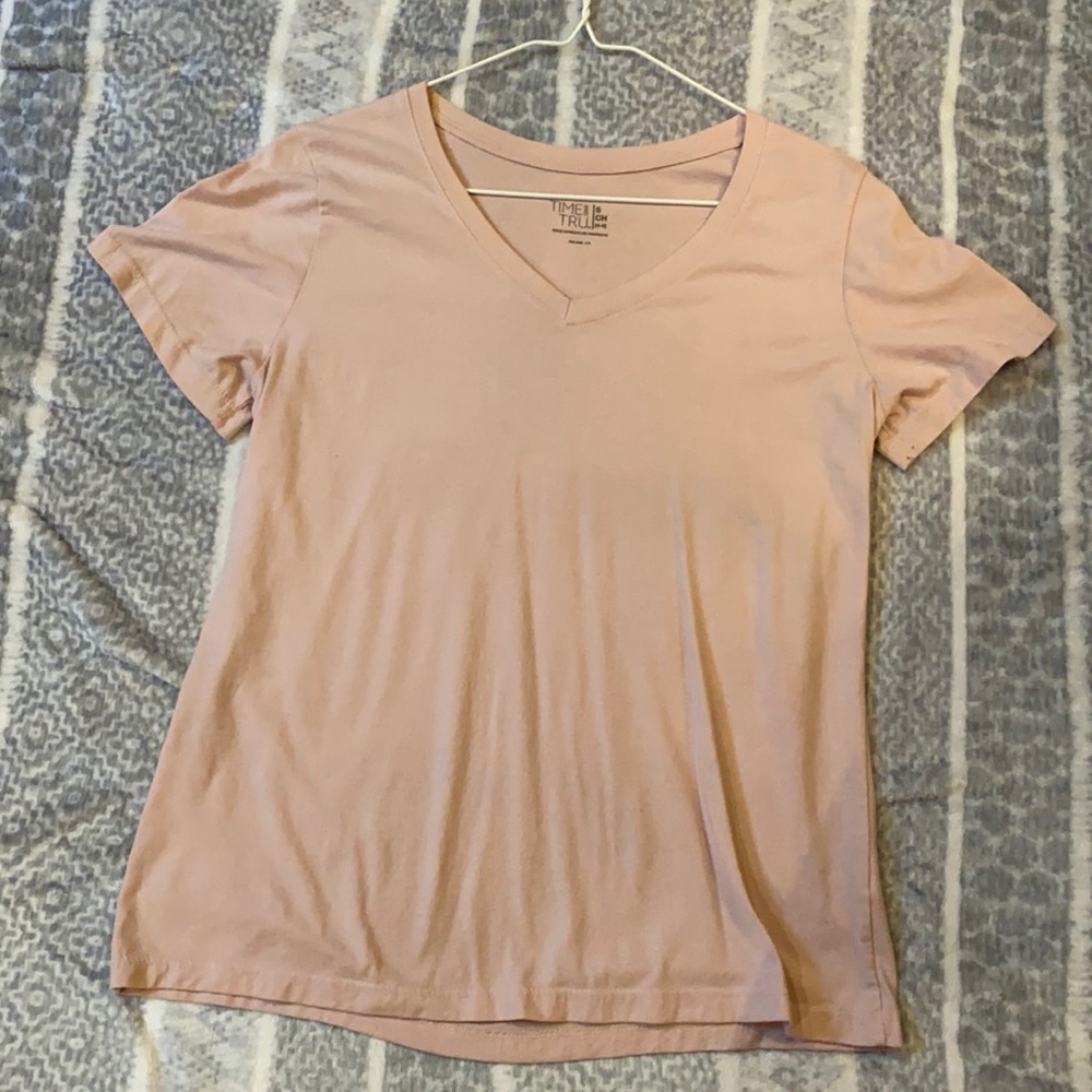 Time and Tru Pink Tee
